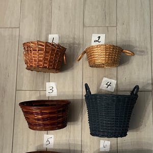 Wicker Plant Pots-Beautifully Crafted Vintage Medium & Large Plant Covers- Portuguese-Fern-Wood-Blue-Small Apple Baskets-Philippine Baskets