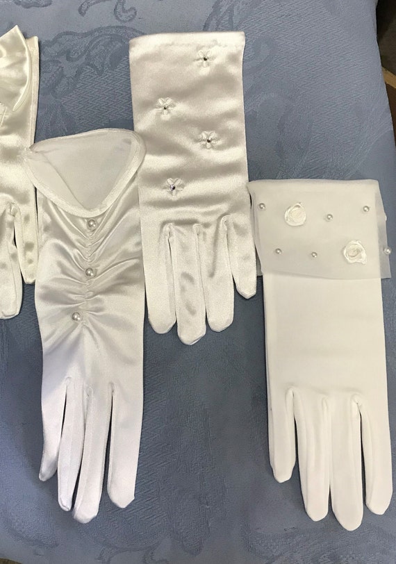 Short Formal Gloves-6 Styles - Great for Brides, F