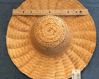 Wicker, Seagrass and Straw Hats-New Vintage-3 Styles- 3 Sizes-Great for Walls,Doors,Dolls,Crafts-Kids Projects-Great for Holiday Decorations