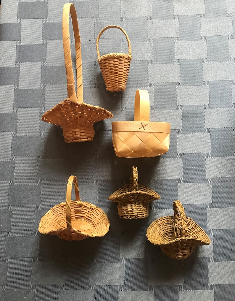 6 Styles 312 Pieces of Small Straw BasketsPerfect for Etsy