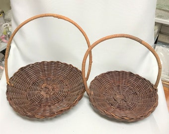 Wicker Flower Girl Flower or Petal Baskets-6 Styles of New Vintage Great Classic Baskets for Gift Baskets, Centerpieces, Plants, Christmas