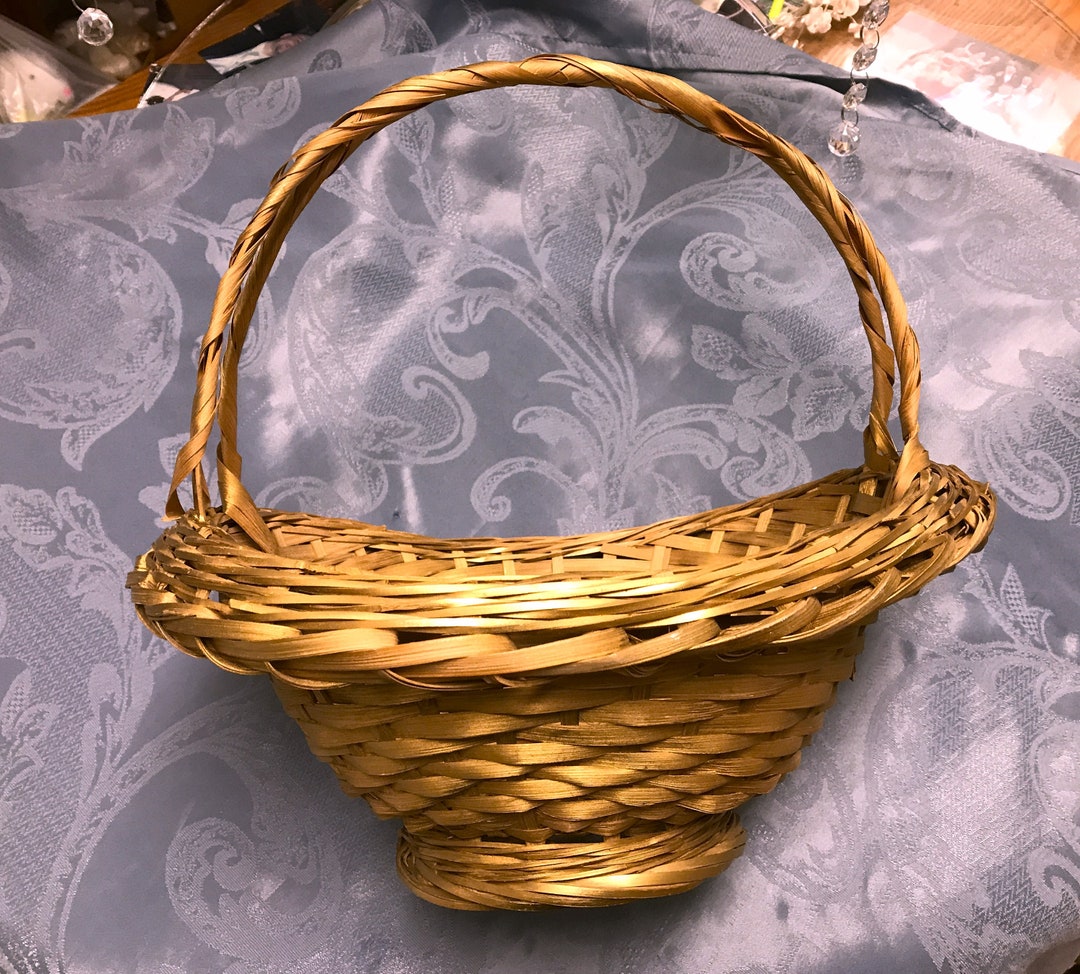Large Gold Baskets3 Stylesgreat for 50th Anniversary Etsy