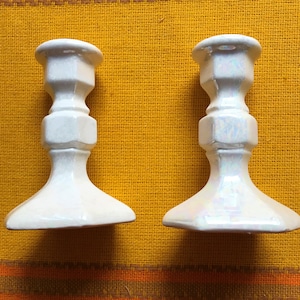 Un seul et une paire de supports en céramique avec finition nacre - Nouveau vintage - Idéal pour les mariages - Coings - Ensembles