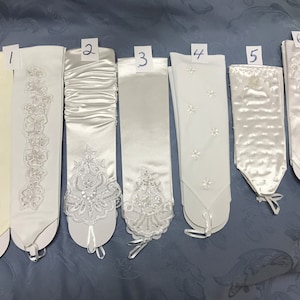Fancy Fingerless Gloves with Pearls-Lace-Sequins-Wedding Gloves-Embellished Styles For Brides-Prom- Elegant Events-White & Ivory-Gorgeous!