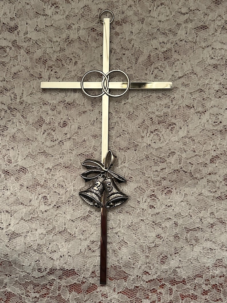 Vintage Ceramic Wedding Cross & 25th Anniversary Cross-2 Styles-Perfect Wedding-Bridal Shower Gift-New From Gift Shop 25 Anniversary Cross