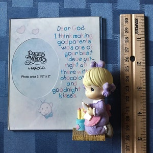 Precious Moments Godparent Girl Frame-New Vintage Collectible Frame w/ Special Sentiment- Great Baptism Godparent Gift-Birthday-Mothers Day