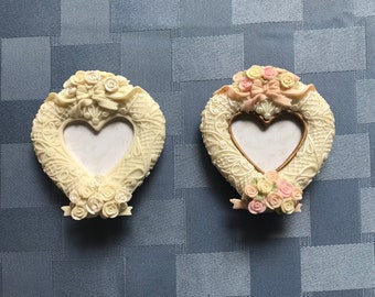 Victorian Heart Frames & Place Card Holders-1-3 Pcs-Great for Favors-Ornaments-Baby-Wedding-Bridal Showers-Kids School Pictures-Unique Frame