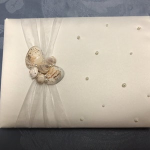 Beach/Shell Wedding Guest Books & Pens-3 Unique Styles-New Vintage-Shell/Pearl Set-Shell Guestbook-Starfish Pen-Perfect For Any Occasion