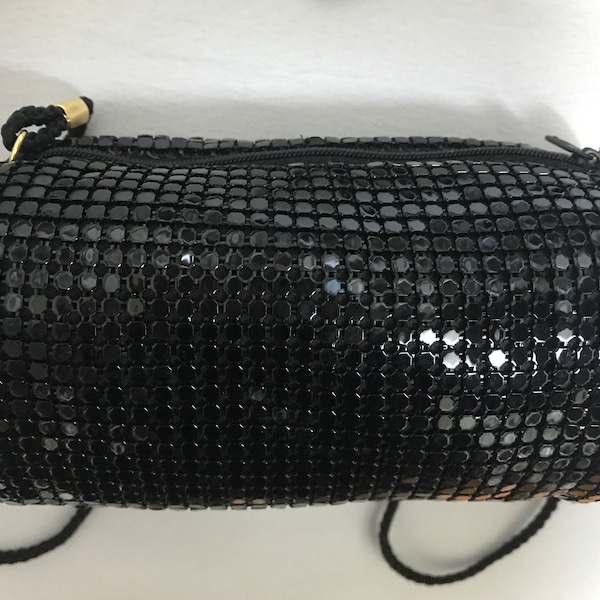 Black Purses-3 Vintage-New Condition from Bridal Shop-Metal Roll- Small & Large Satin-Perfect Evening Purses for All Occasions-Proms-Wedding