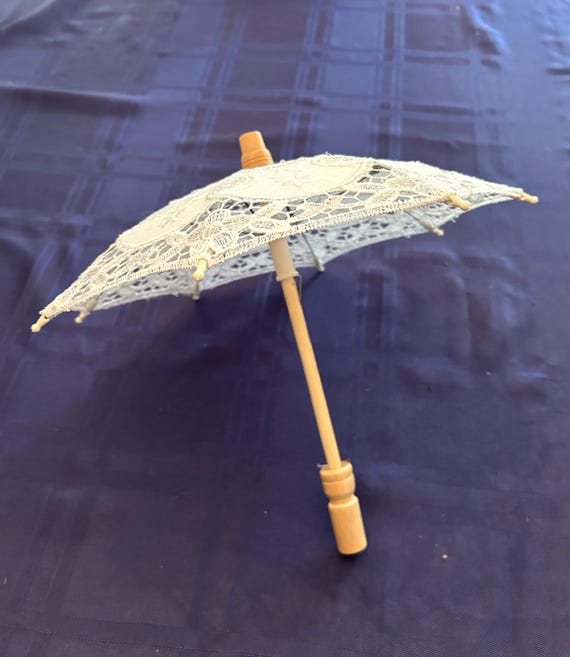 Piccolo Ombrello Parasole Ricamato In Pizzo Per Decorazioni Per Feste Di Matrimonio / Apparecchiatura Da Tavolo / Decorazione Da Parete / Colore A Scelta / 8" - Italia - Foto 4