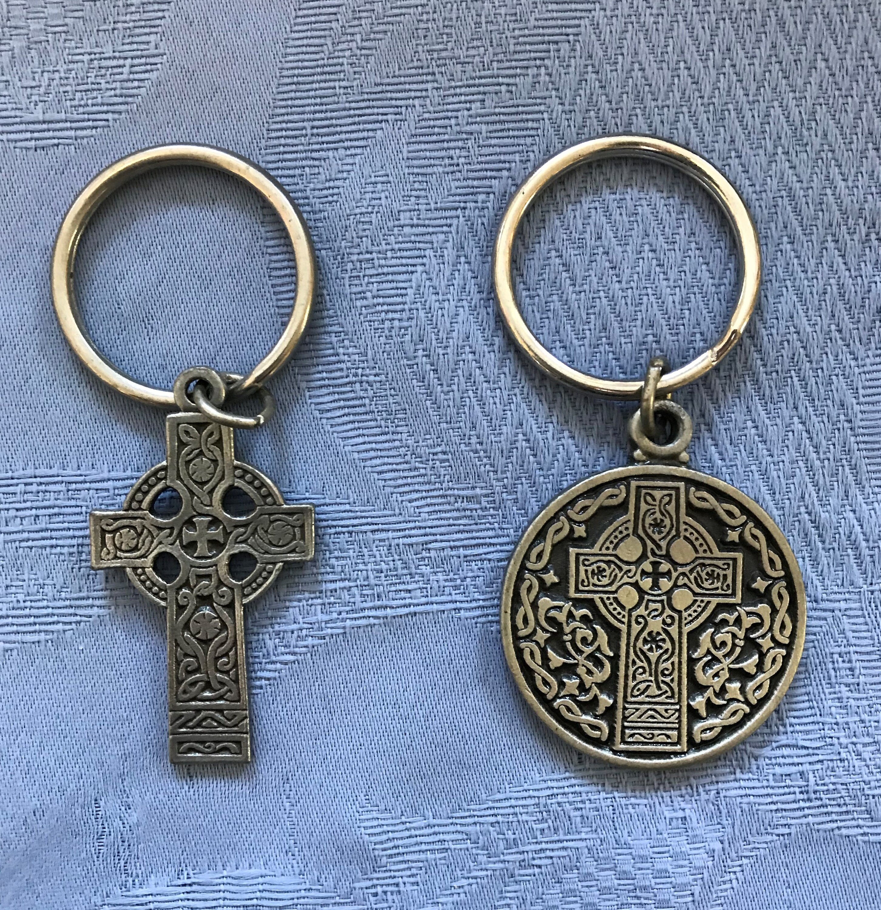 Celtic Cross Key Chains 2 Styles of Sturdy Celtic Cross Etsy