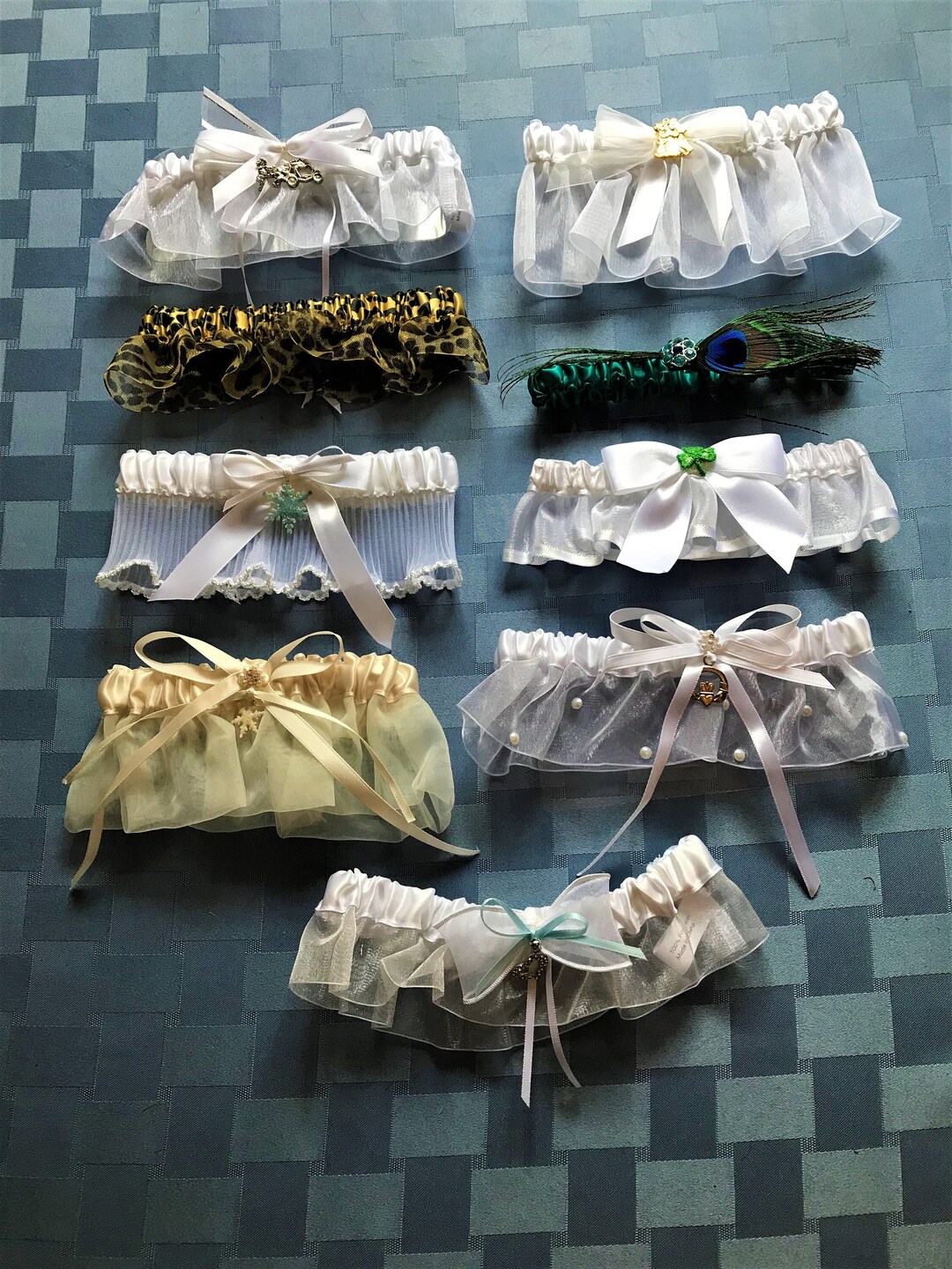 Themed Wedding Garters-9 Styled Garters-cinderella Coach-leopard Print ...