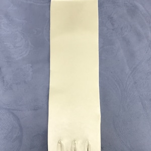 Long Ivory Satin Gloves-Shiny & Matte Satin Fingered Gloves 3 Lengths-Great for Weddings, Proms, Cotillions, Events-The Perfect Final Touch 2- Shiny Satin 18"