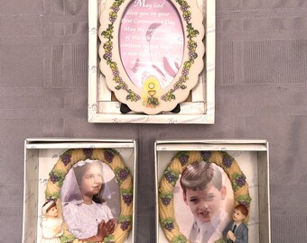 First Communion Frames-3 Styles-Girl-Boy-Chalice Frames-Remembrance Keepsake Gifts For Communion-Gift Boxed-Special Frame For Special Day