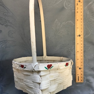 Cestas en forma de corazón-2 estilos-Cestas de mimbre con asas-Ideal para bodas, duchas-Cesta de florista-Centros de mesa-Día de San Valentín-Cesta de regalo