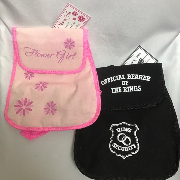Ring Bearer & Flower Girl  Backpack Gifts-Ring Security Bag-Perfect Gifts for Your Little Attendant-Fill with Activities for the Wedding Day