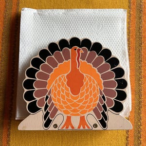 Thanksgiving Decor-Pilgrim Dish-Turkey Thanksgiving Trivet/Wall Hanging-Russ Berrie-Turkey Salt & Pepper-Napkin Holder-Pilgrim Wall Plaque