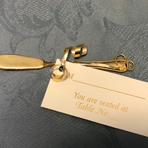 Couteau à anneau double doré - Tarte à beurre - Cadeau de mariage/50e anniversaire-Beau cadeau pratique-1-3-6-12-Super souvenir-Finitions raffinées