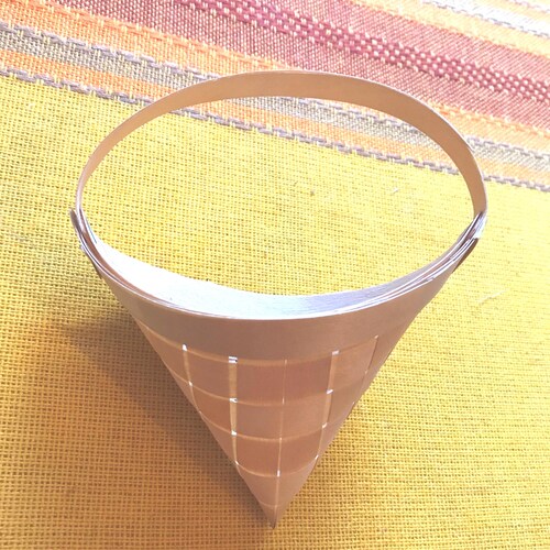 Small Wicker Baskets-3 Styles-Wood Slat Cone Basket-Great for American Girl Doll-Crafting-Kids Crafts-Small Gifts-Ornament-Favors-Philippine