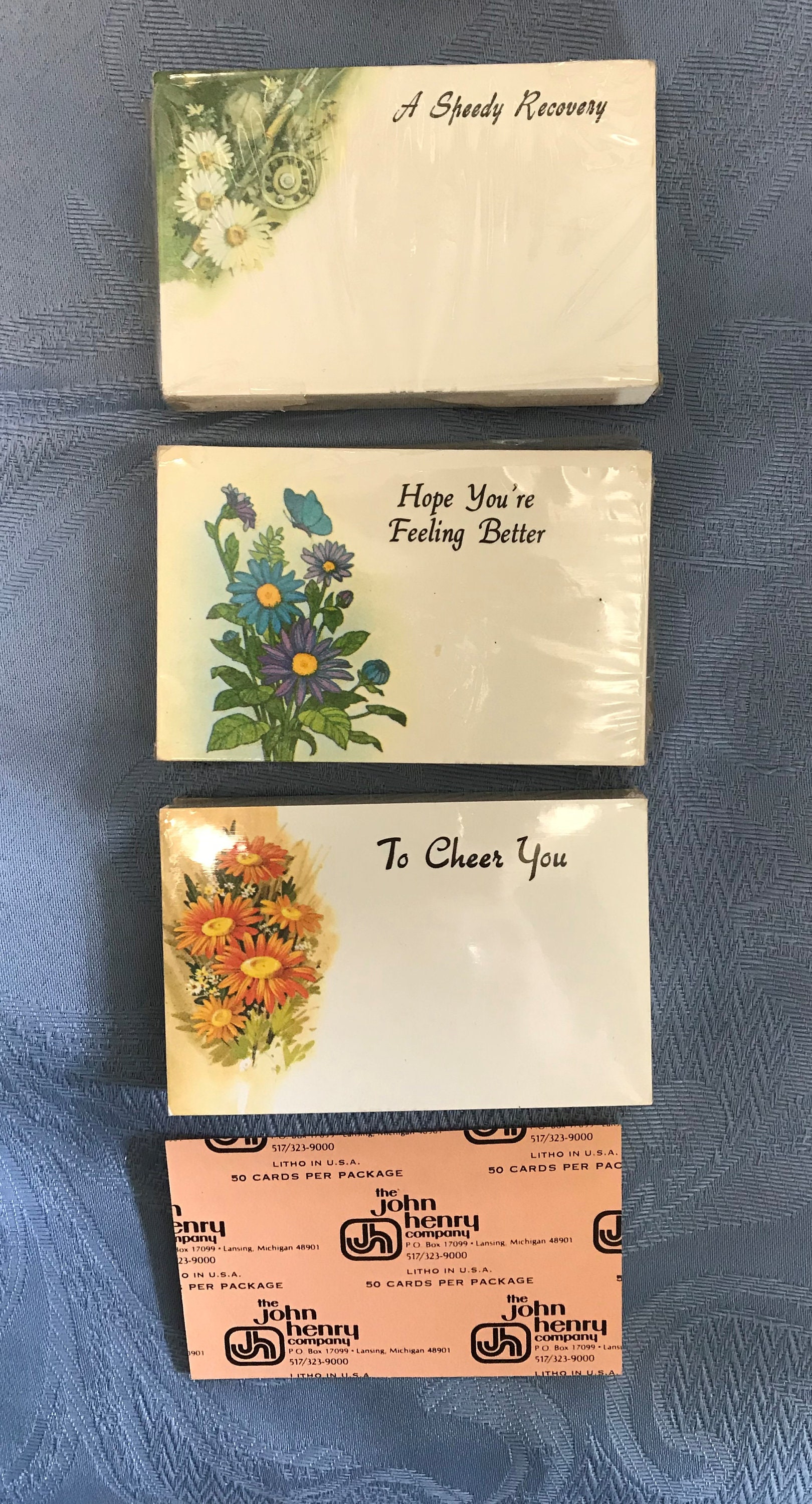 50 Pcs of Assorted or Full Pack Florist Gift Cards John Henry Etsy