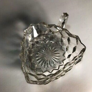 Vintage American Fostoria Square handled Nappy