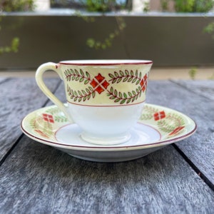 Vintage Maruku China hergestellt in besetztem Japan Demitasse Teetassen und Untertassen