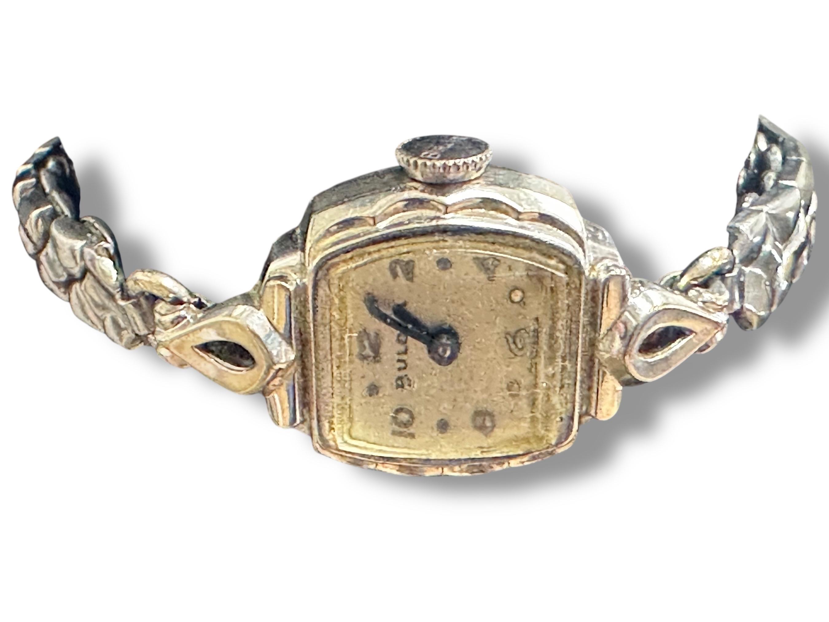 Vintage Bulova 1955 L5 14K Gold RGP Silver Tone With Blue Hands Runs ...