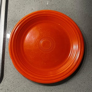 Vintage Fiesta Luncheon Plate in Old Red (Orange)