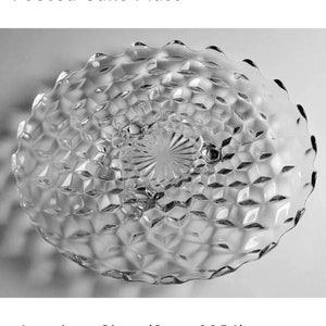 Vintage Fostoria American Pattern 2056 Clear Footed 3 Toed Round 14” Small Torte Plate