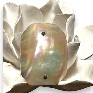 Vintage Mother Of Pearl Brooch Chic Classic Lapel Pin