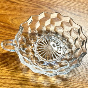 Vintage American Fostoria 6” flared handled Nappy