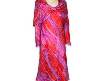 Judy Hornby Couture für i. Wunderschönes Vintage Seidenkleid mit Farbverlauf