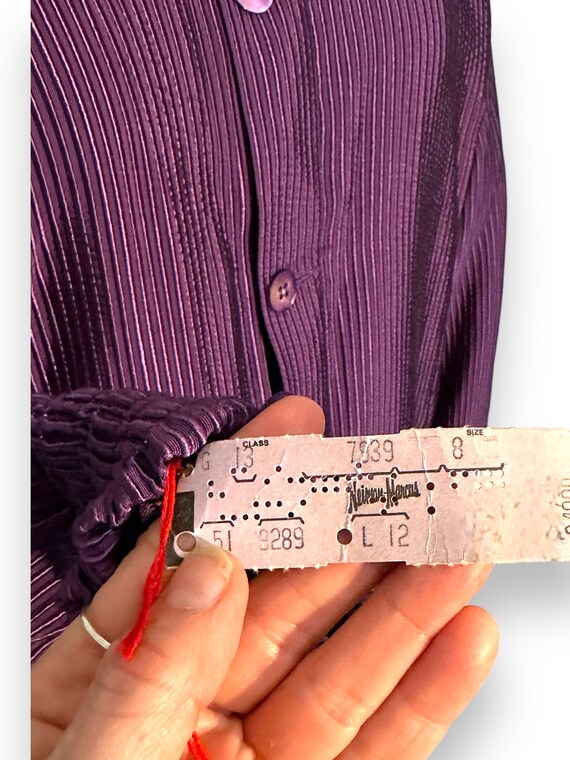 Vintage 1970s Purple Blouse by Pierre D’Alby for … - image 7