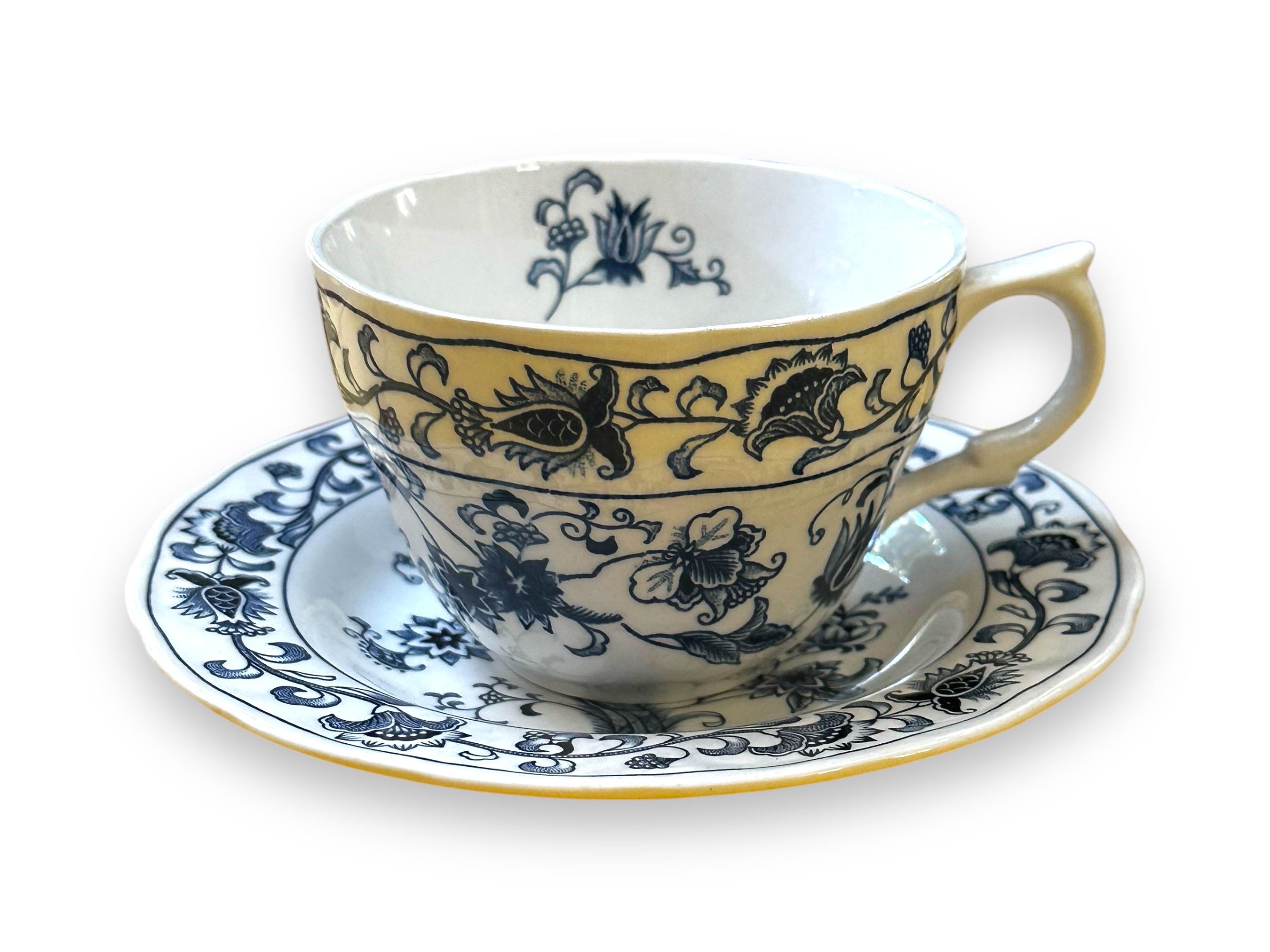 Double Phoenix Ironstone Ming Tree Nikko Japan Cup/Saucer Mid Century treasure!