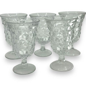 Vintage American Fostoria Clear 2056 Low Water Goblet