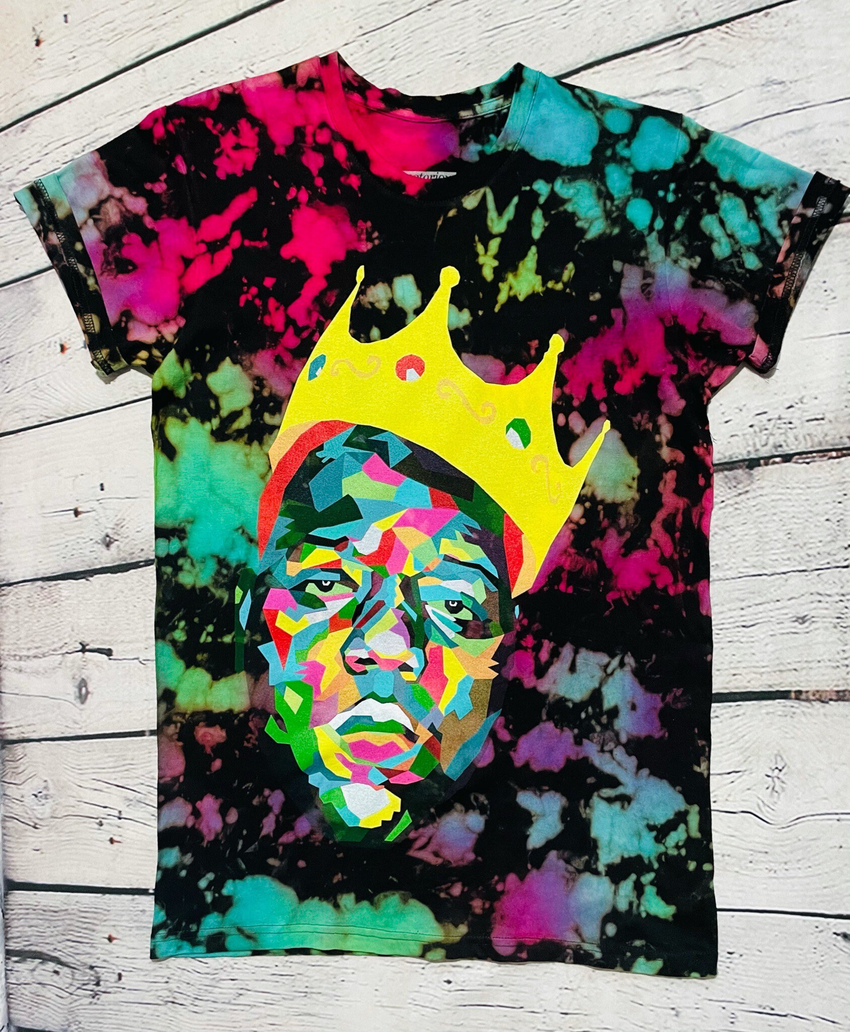 biggie smalls tie dye shirt