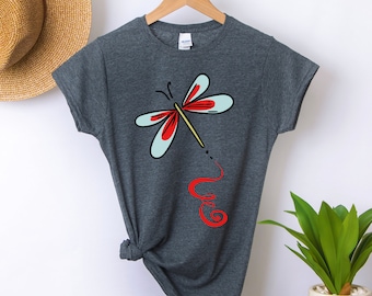 Tshirt Femmes, Chemise Libellule, T-Shirt Libellule, Cadeau libellule, Amant libellule, Chemise insecte, Tee graphique femmes, Chemise mignonne, Amoureux de la nature