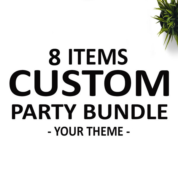 Custom Party Bundle, Customize Party Bundle Set, Party Bundle Printable, Digital Download