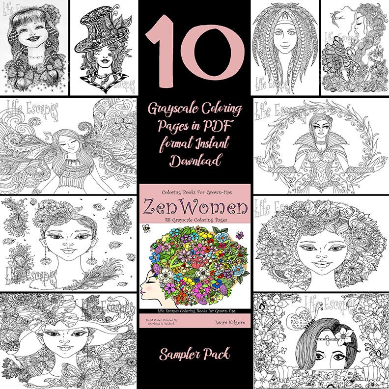 Women Coloring Books for Adults : 