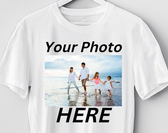 T-shirt personalizzata con foto, maglietta unisex con stampa personalizzata