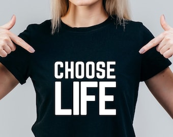 T-shirt Top Choose Life Adults Uomo Donna - IT - Foto 11