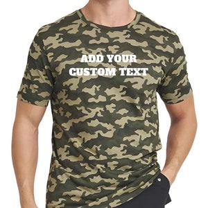 Custom Camo tshirt Camo Shirt mens womens Camo tshirt Unisex Adult tshirt Personalised Camo shirt