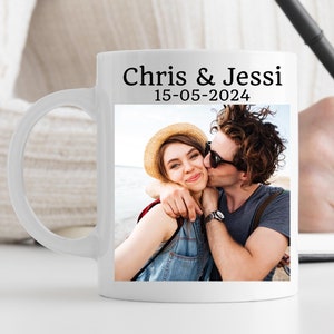 Personalised Mug With Your Name or Photo, Custom Mug, Photo Mug, Birthday, Anniversary Valentine&#39;s Day gift, Gift for him, Gift for her