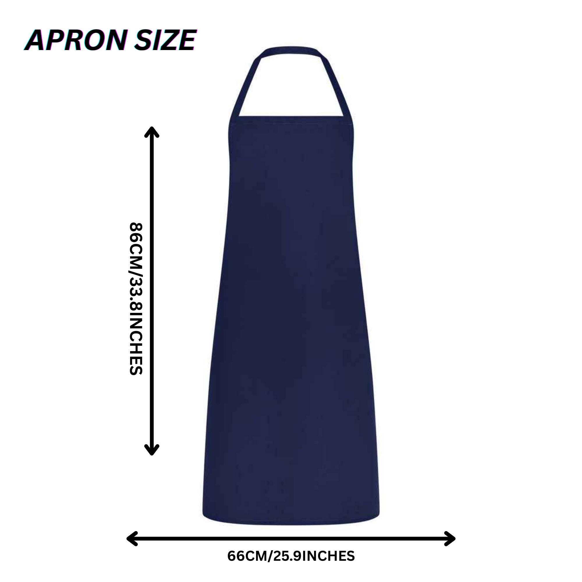 thumbnail image 2 of 70th Birthday Printed Apron – 'Aged To Perfection', Made In 1955, Black, Great BBQ Gift 2 of 4