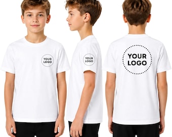Custom Kids T Shirt, Personalized Logo Shirt, Custom Image Youth Tee, Upload Your Photo Boys Girl Toddler Uniform