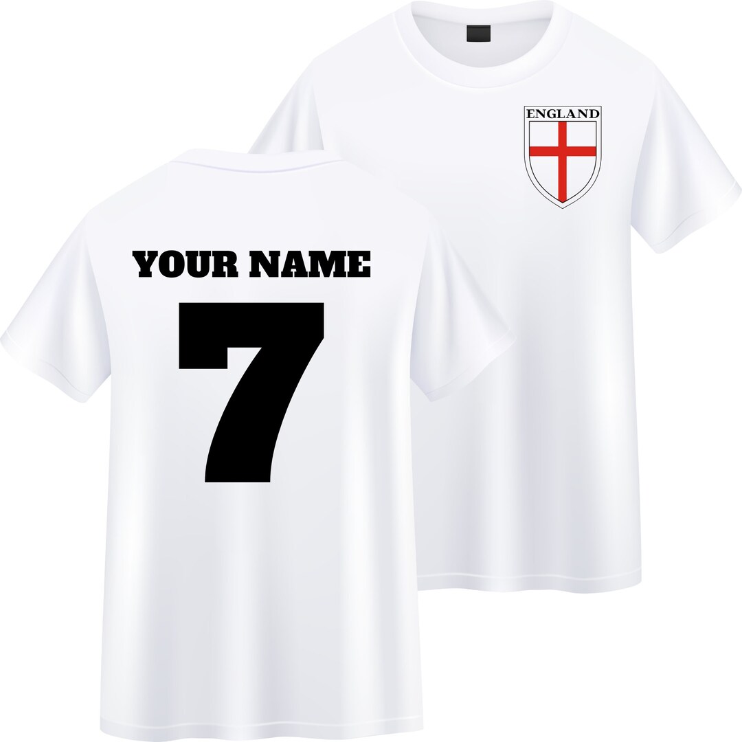 イングランド代表サッカーTシャツ（名入れ可）、スポーツファンへの
