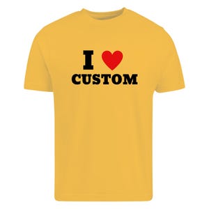 Custom Text Shirt, Personalized Unisex Crew Neck Tee Daisy