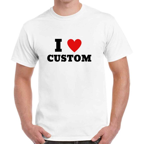 Custom Text Shirt, Personalized Unisex Crew Neck Tee