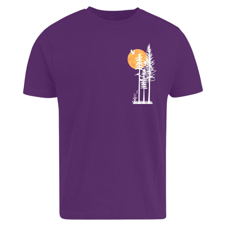 nature t shirt
forest sunset shirt
minimalist outdoor tee
pine tree shirt
adventure graphic tee
sun and trees design
hiking lover gift
camping shirt
national park style
bird silhouette shirt
sunset nature shirt
mountain life clothing
eco inspired t shirt