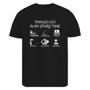 Camiseta divertida de pesca, regalo para pescadores en sus ratos libres imagen 8